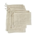thumbnail image 2 of Bolsas multiusos para frutas y verduras: bolsas de malla para frutas y verduras Tienda de comestibles para almacenamiento de frutas y verduras Accesor Hebilla de plata 6pcs Macarena Bolsa de almacenamiento de frutas de cocina, 2 of 8