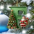 thumbnail image 4 of Home Decor Christmas Decoration Christmas Decorations Santa Figure Christmas Pendant 2D Acrylic 26 Letters Pendant Christmas Tree Decoration Christmas Decoration Figures, 4 of 4