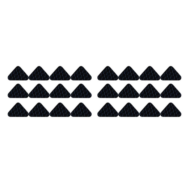 Advancent 12 almohadillas antideslizantes para cada superficie, fáciles de instalar, lavables y reutilizables, de múltiples formas Triángulos negros 2Conjunto