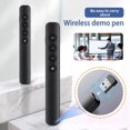 thumbnail image 3 of Pointeur Sans Fil RC Flip Pen RF 2.4GHz USB Page Lumière Rouge Stylo Tournant pour Présentation PPT Powerpoint Slide Advancer s, 3 of 4