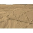thumbnail image 4 of DNG Creations 5 Piece Diamond Ruffle Comforter 100% Egyptian Cotton, 800TC - Solid Taupe Colour - Super Soft 550 GSM All Season ( Oversized Queen - Size ), 4 of 6