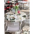 thumbnail image 5 of Outdoor Tablecloth with Umbrella Hole for Patio/Picnic/Party/Camping, Spring Floral Waterproof Table Cloth Round Cover Washable, White Magnolia Flowers Barn Door Farmhouse Beige (Dia 54"), 5 of 8