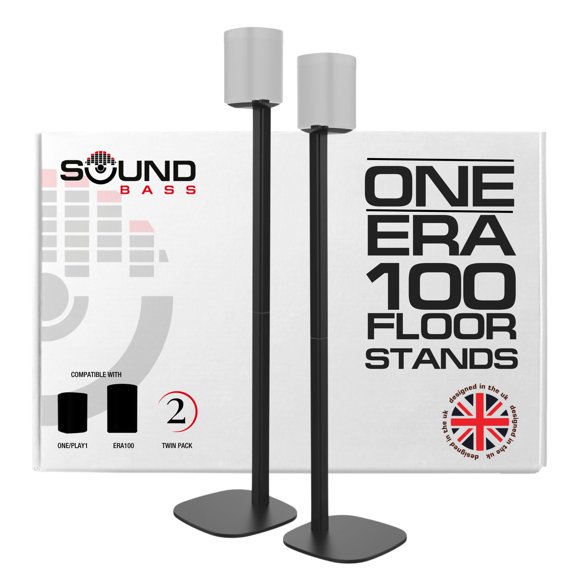 Soporte de suelo, paquete doble, Sound Bass One ERA100, negro