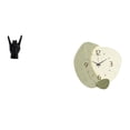thumbnail image 1 of Escultura creativa con gestos de mano y reloj de pared silencioso de dibujos animados para decoración única de apartamentos, dormitorios, cocinas, ofi, 1 of 8