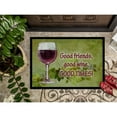 thumbnail image 3 of "Good friends good wine good times Doormat 18x27", 3 of 4