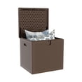 thumbnail image 2 of 80 Gallon Outdoor Storage Box Waterproof, Lockable Resin Deck Box, Patio Deck Storage Box For Package Delivery, Square Deck Box Container for Furniture Cushions, Garden Tools, Pool Accessories, 2 of 8