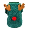 thumbnail image 3 of Abrigo navideño para perros pequeños y medianos, bonito abrigo de vellón con renos para Navidad, festivo, de invierno, cálido, ropa bonita para cachorros, 3 of 5