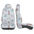 thumbnail image 3 of Yiaed Cute Snowflake Dachshund Print Car Seat Covers,Universal Auto Seats Protector Fits for Car,SUV Sedan,Truck,Automotive Seat Covers & Accessories(Two packs), 3 of 7