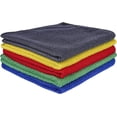 thumbnail image 1 of Microfiber Cleaning Cloths, Pack of 5, All-Purpose Cleaning Rag Towels, Soft Absorbent, Lint-Free, Dusting Cloth for Home, Kitchen, Car, Windows, 15"X15" (Green/Blue/Yellow/Gray/Red), 1 of 7