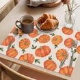 thumbnail image 3 of Fall Pumpkin Placemats Set of 1, Thanksgiving Farmhouse Black Buffalo Plaid Non-Slip Place Mats Washable Table Mats for Kitchen Dining Table Decorations Indoor/Outdoor, 3 of 9
