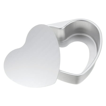 

Uxcell Heart Shaped Cake Pan with Removable Loose Bottom 8 Cheesecake Aluminum Nonstick Layers Baking Pan