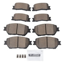 TOPAZ 8pcs Front and Rear Ceramic Brake Pads for 2002 - 2006 Toyota Camry 2.4L 3.0L D908 D885