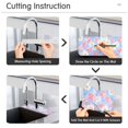thumbnail image 5 of Yayeee Faucet Mat for Kitchen Sink 14.7" Diatomite Long Splash Guard Pad, Pink Daisy, 5 of 7