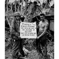 thumbnail image 2 of The US Marines salute the US Coast Guard after teh battle for Guam Poster Print by Stocktrek Images, 2 of 2