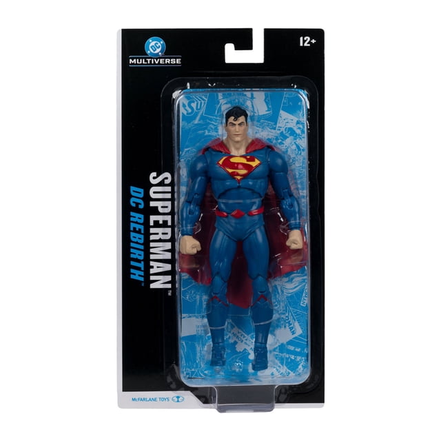 Figura de Acción Mcfarlane Dc Multiverse Blister Card Superman Rebirth 7 Pulgadas