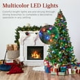 thumbnail image 3 of Best Choice Products 6ft Pre-Lit Spruce Hinged Artificial Christmas Tree w/ 250 Multicolored Lights, Foldable Stand, 3 of 8