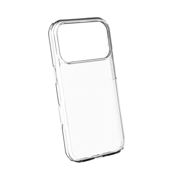 Qixxronics Transparent Case for iPhone 17 Pro Max Shockproof Clear Phone Case
