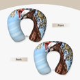 thumbnail image 3 of KLL Christmas Horse Pattern Memory Foam Cervical Neck Pillow Versatile U-Shaped Pillows for Home/Office/Camping/Travelling/Soft Washable Cover, 3 of 8