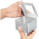 thumbnail image 2 of Caja de Metal Plateada con Tapa (Paquete de 10) - L9xW9xH5.5cm - Tarro vacío Cosméticos Cuadrado portátil de Metal - Vela vacía en Maceta, Tarro vacío pequeño, Kit de Supervivencia, 2 of 5