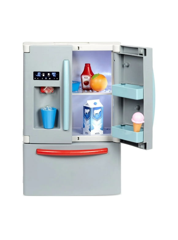 Little Tikes First Fridge Refrigerator w/ Ice Dispenser, Kids Pretend Play Appliance, Kitchen, Playset Accessories Unique Toy