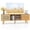 Natural, variant on TV Stand for TV up to 65 Inch with Adjustable Shelf & Rattan Doors, Entertainment Center Media Console,Natural