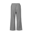 thumbnail image 4 of SNKSDGM Women's Plus Women's Pants Petite Black Womens Dress Pants Straight Leg Short Loose Striped Linen Pocket Trousers for Women, 4 of 4