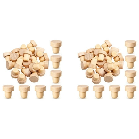 

48Pc Wine Corks T Shaped Cork Plugs for Wine Cork Wine Stopper Reusable Wine Corks Wooden and Rubber Wine Stopper