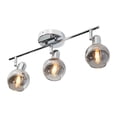 thumbnail image 1 of Lámpara de techo riel decorativo, acabado cromo, 3 luces E14 40W, 1 of 8