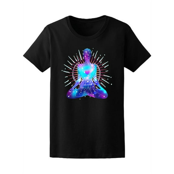 Trendy Colorful Bright Buddha T-Shirt Women -Image by Shutterstock, Female x-Large