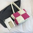 thumbnail image 4 of Bolso Hombro A La para Mujer Mano Color Contrastante Al Aire Libre () Rosa, 4 of 9