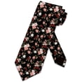 thumbnail image 2 of Floral Ties Mens Spring Necktie Pink Floral Wedding Tie by Three Rooker, 2 of 4