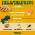 thumbnail image 4 of NATOO Dog Food Topper for Picky Eaters & Dog Treat (Chicken, Sweet Potato & Broccoli), Dog Toppers for Dry Food, Wet Meal Toppers for Dogs & Puppies, Limited Ingredient Dog Food, 3 oz (Case of 20), 4 of 8