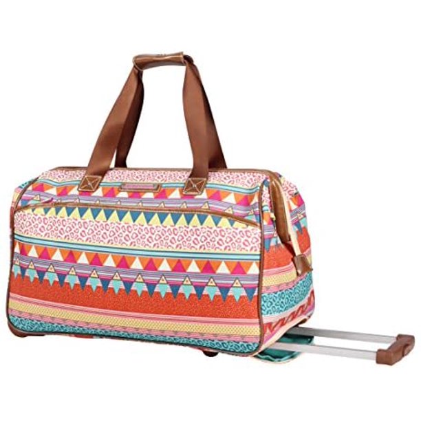 Lily Bloom Wheeled Duffel Bag (14in, On the Prowl)