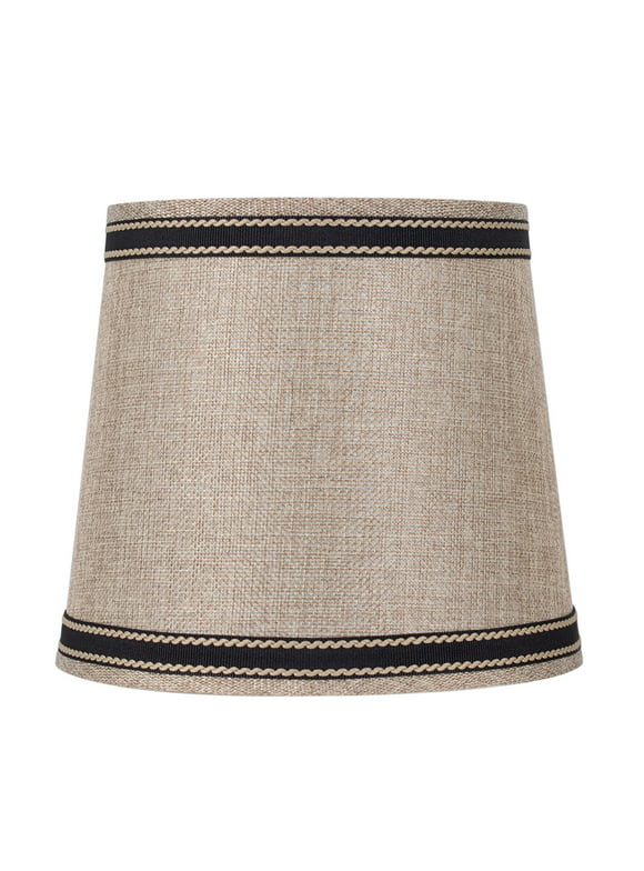 Mainstays Brown with Black Trim Empire Accent Lamp Shade, 6 x 7.5 x 6.5"