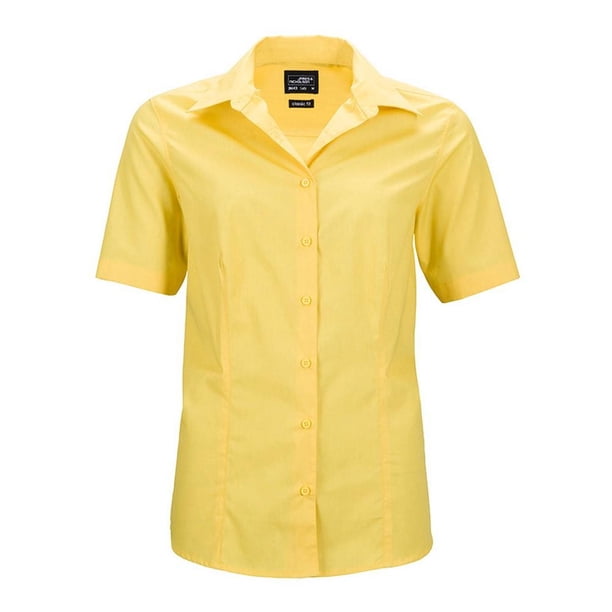 James and Nicholson - Camisa modelo Business para mujer señora (Amarillo)