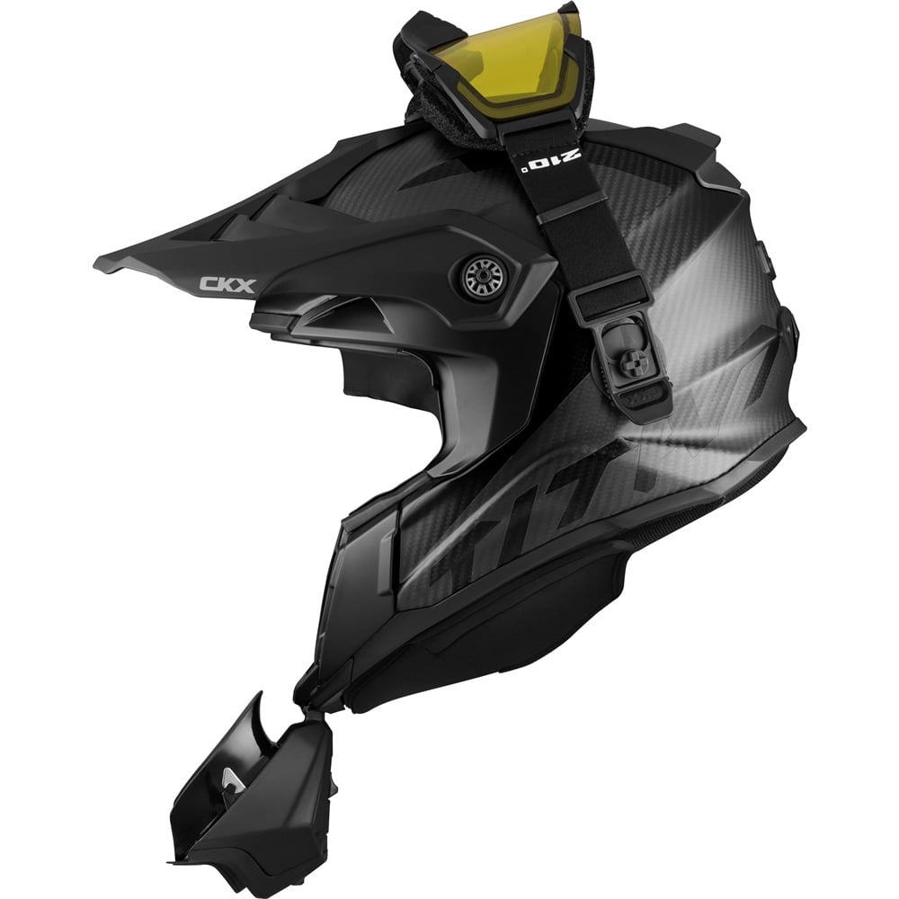 CKX Titan Original Carbon Full Face Snowmobile Helmet Carbon Grey 507252