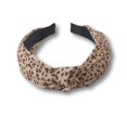 thumbnail image 2 of Fgnfyis Headbands for Women Oktoberfest Leopard Print Wide Knot Fascinator Headband Elegant Casual Hair Accessories for Women Coffee_003 One Size, 2 of 3