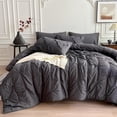 thumbnail image 1 of Maple&Stone Queen Comforter Set Pieces P Pleat Bed in A Bag Comforter Queen Sets Pintuck with Comforter Sheets Pillowcases & Shams Bedding Comforter Sets for Queen Siz, 1 of 6