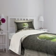thumbnail image 3 of Ambesonne Grey Quilted Bedspread Set 2 Pcs, Concrete Room Hole Exit, Twin Size, Grey Green, 3 of 5