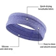 thumbnail image 5 of Diademas de fitness para mujer, diadema deportiva para mujeres y hombres, diadema para el sudor para hombres y mujeres, diademas absorbentes del sudor 1 pieza (rojo), 5 of 5