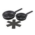 thumbnail image 1 of Batería de Cocina Antiadherente de Aluminio White-Westinghouse Hammer 5 Piezas Negro, 1 of 7