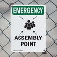 thumbnail image 5 of (2 Pack) Assembly Point With Symbol OSHA Emergency Sign 18 Inch X 24 Inch Indoor / Outdoor Rust-Free Aluminum Metal Signs for Workplace, Workshop, and Construction Site, Made in the USA, 5 of 8