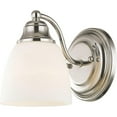 thumbnail image 7 of 5.5 inch 1 Light Polished Chrome Wall Sconce with White Glass Shade, 7 of 7