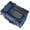 Dark Blue + 32", variant on LuckyNote 32" Foldable Soft Dog Crate, 3-Door Portable Folding Pet Carrier with Mesh Windows, Indoor Outdoor Travel Kennel, Dark Blue