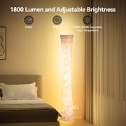 SUNMORY 61 RGBIC LED Floor Lamp, 1800 LM Color Changing Lighting Modern Tall Lamp with Music Sync & 16 Millio Colors, Standing Lamp With Remote & APP Control for Living Room, Bedroom, Gaming, Party
