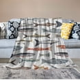 thumbnail image 2 of Nawypu  Trendy Flannel Throw Blanket, Watercolor Few Freshwater Fish Cartilaginous Fish Marine Life Throw for Better Sleep, Warm Air Conditioning Blanket, 2 of 6