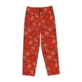thumbnail image 6 of Uemuo Tomatoes Pattern Women's Wide Leg Palazzo Lounge Pants with Pockets Light Weight Loose Comfy Casual Pajama Pants-, 6 of 9