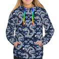 thumbnail image 3 of KLL Dragon for Womens Pullover Hoodie with Pocket Hooded Long Sleeve Shirts Sweatshirt for Women-XX-Large, 3 of 7