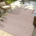 thumbnail image 4 of Gertmenian Tropea Darcy Bohemian Moroccan Pink Ivory Premium Flatweave UV Resistant Indoor Outdoor Area Rug, 5x8, 4 of 8