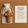thumbnail image 4 of Pocket Prayer Cross with Inspirational Card and Carry Bag for Spiritual Comfort and Encouragement Handheld Wooden Cross for Christian Religious Gift, 4 of 8